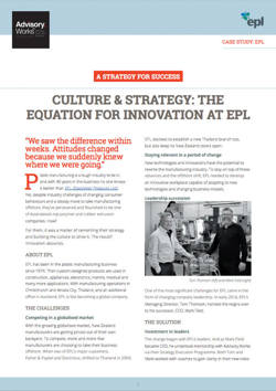 EPL: Innovation Story