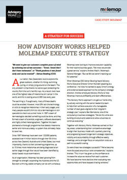 Mole Map: Strategy Execution